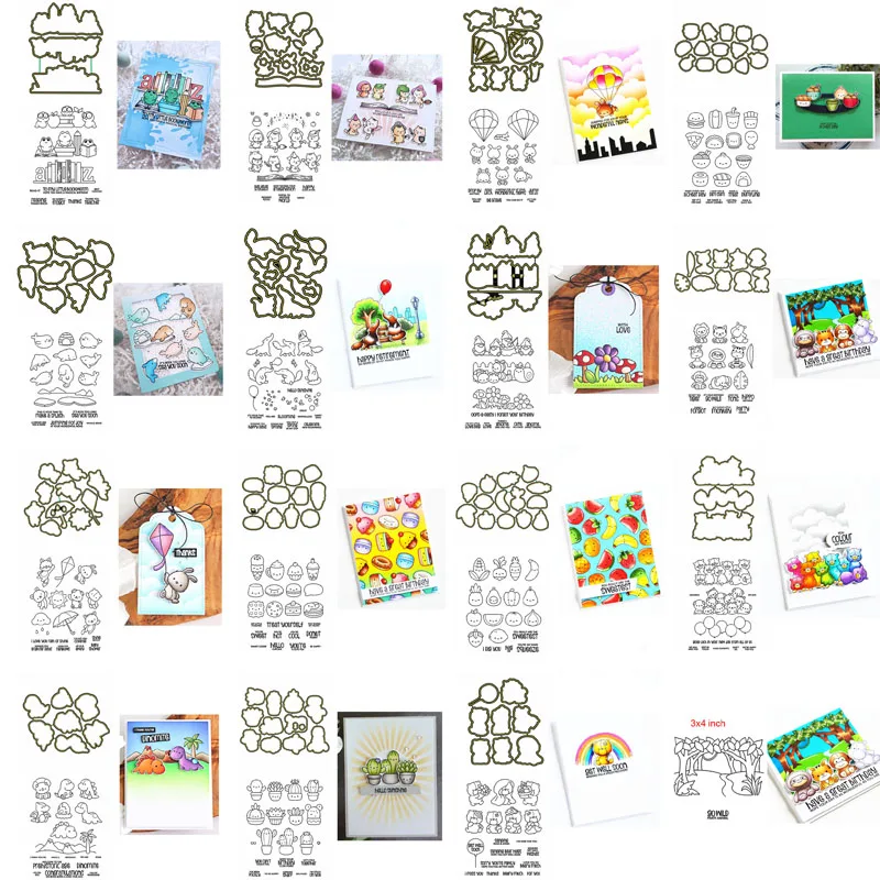 Симпатичные животные антенера лягушки парашют плюши гномы продукты режущие