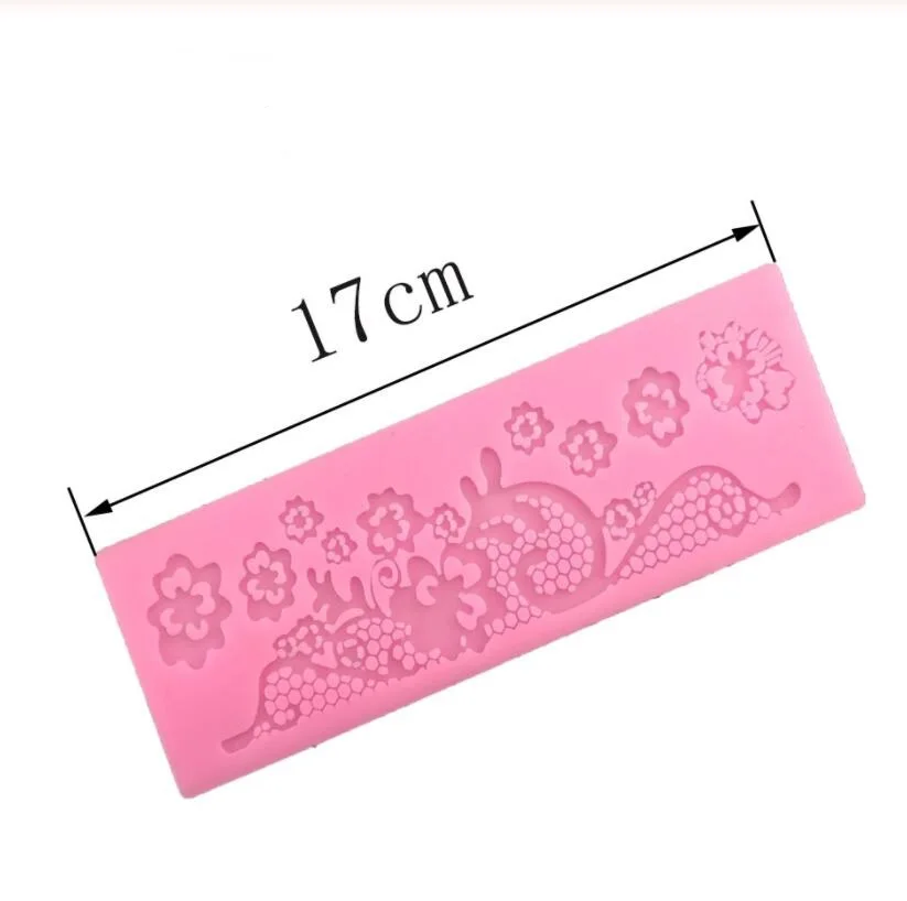 Силиконовая кружевная форма в форме цветка для торта инструменты украшения