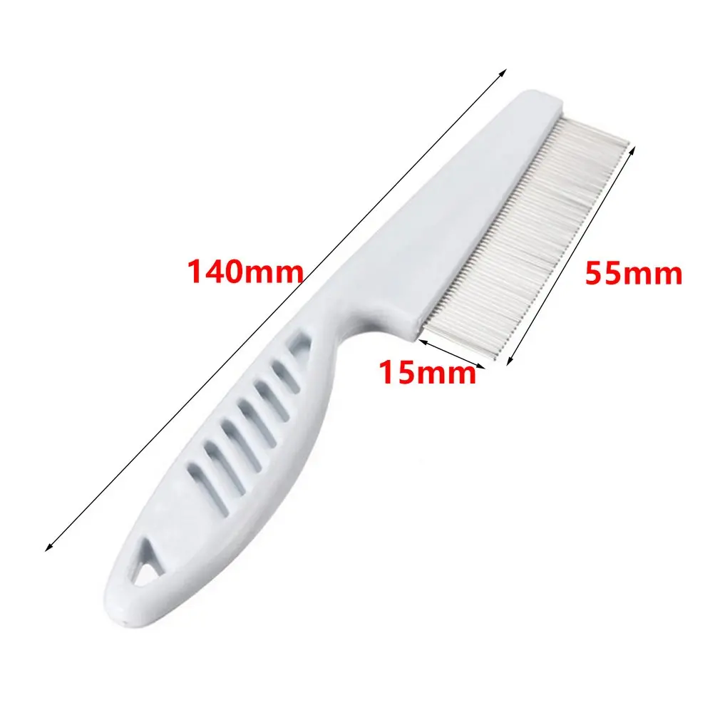 

High Comfort Head Lice Comb Metal Nit Head Hair Lice Comb Fine Toothed Flea Flee with Handle For Kids Pet Tool
