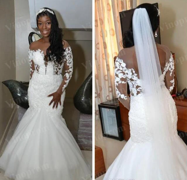 Свадебное платье с юбкой годе для девушек черное белой кружевной аппликацией