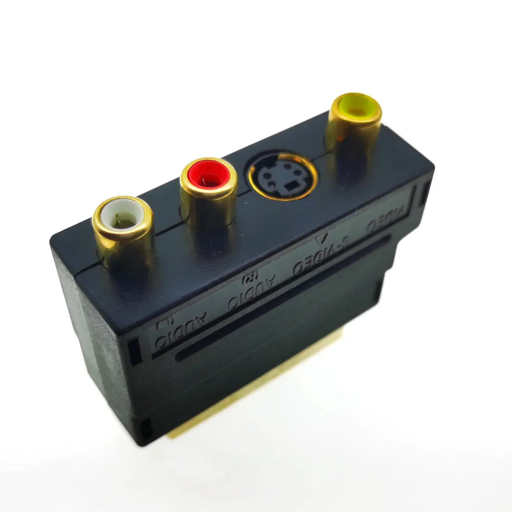 Адаптер Scart 5 шт. 21/Pin блок AV на 3RCA Phono Composite S Video с переключателем in/out адаптер