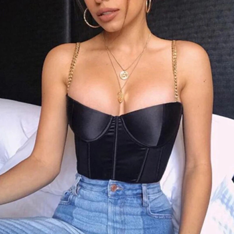 Летние женские облегающие атласные майки топы сексуальный женский вечерний