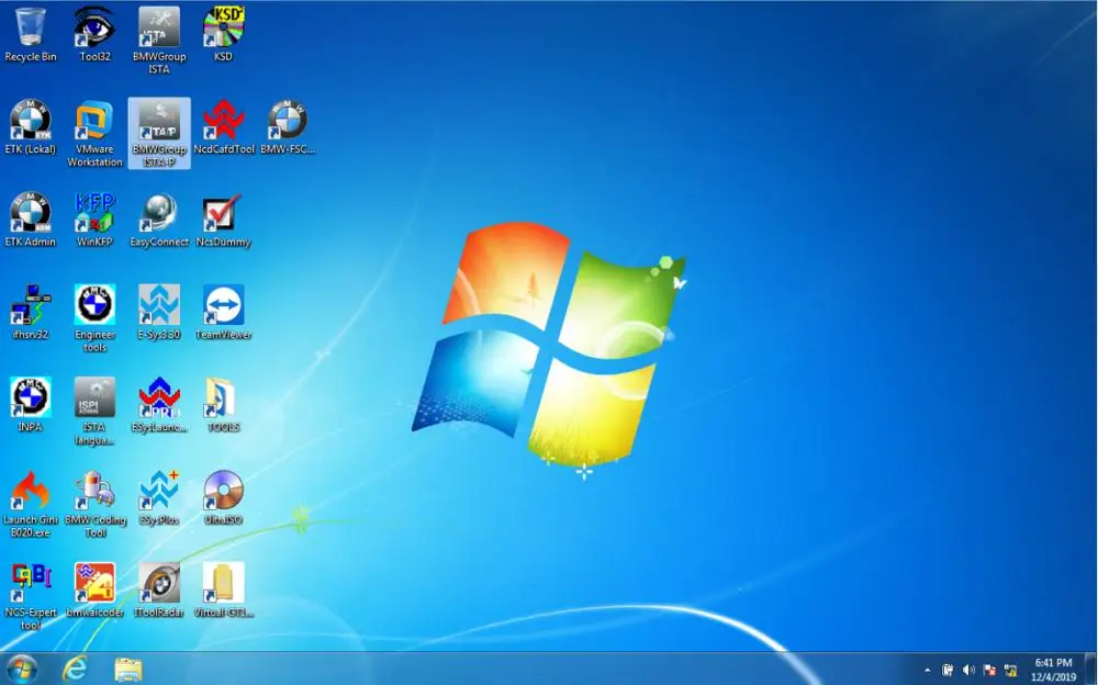 

for B-MW iCOM and Software 2020-11 in 1000gb HDD with Win7 32Bit OS