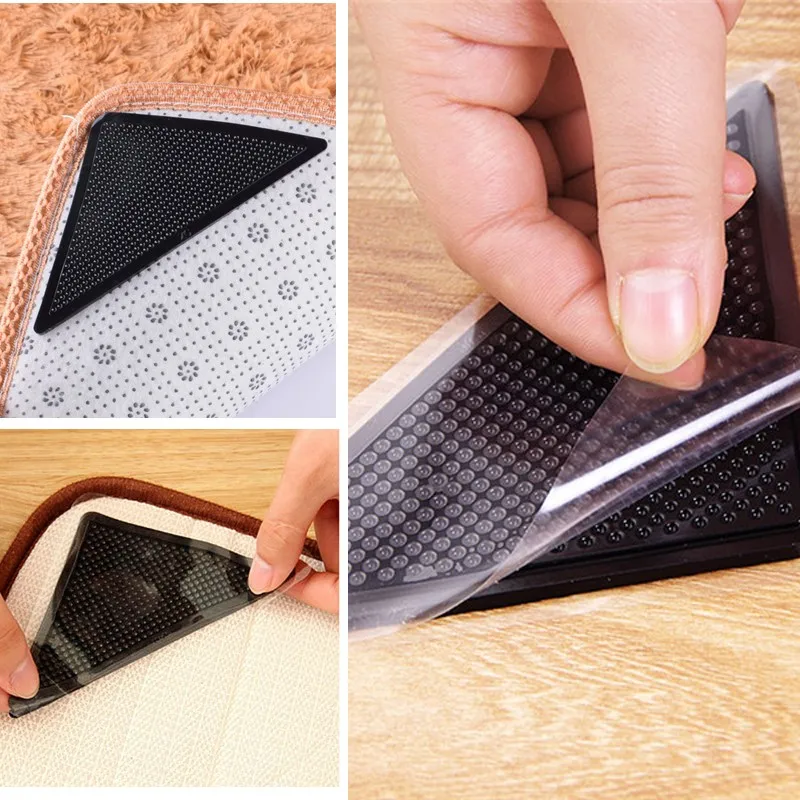 4 шт. силиконовые Нескользящие Коврики для ванной гостиной|Коврики ванной| |