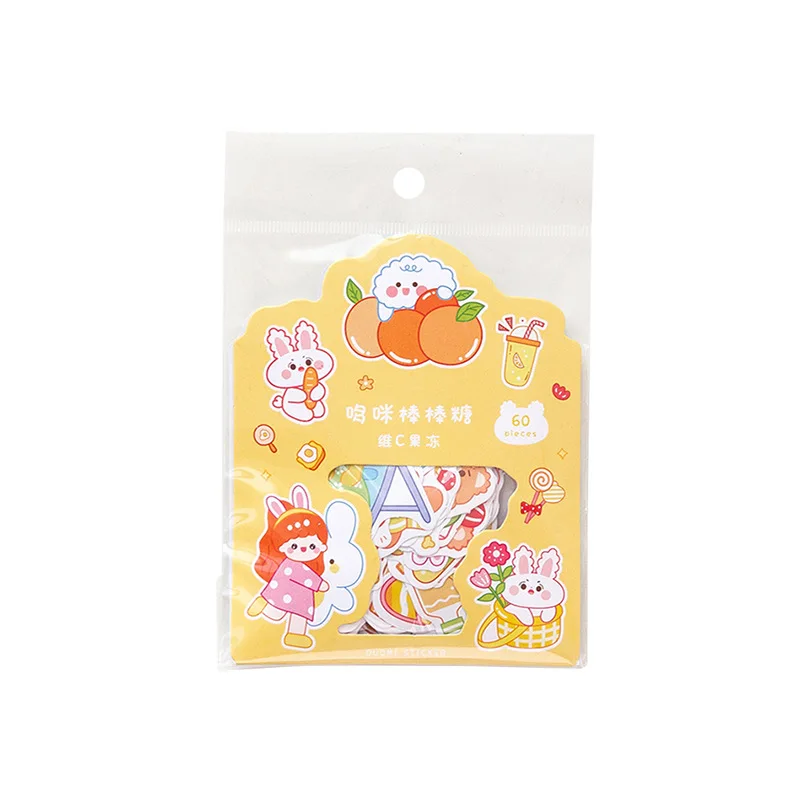 

Mohamm Stickers 60 PCS Per Pack Cute Cartoon Animal Scrapbooking Decoration Stationery