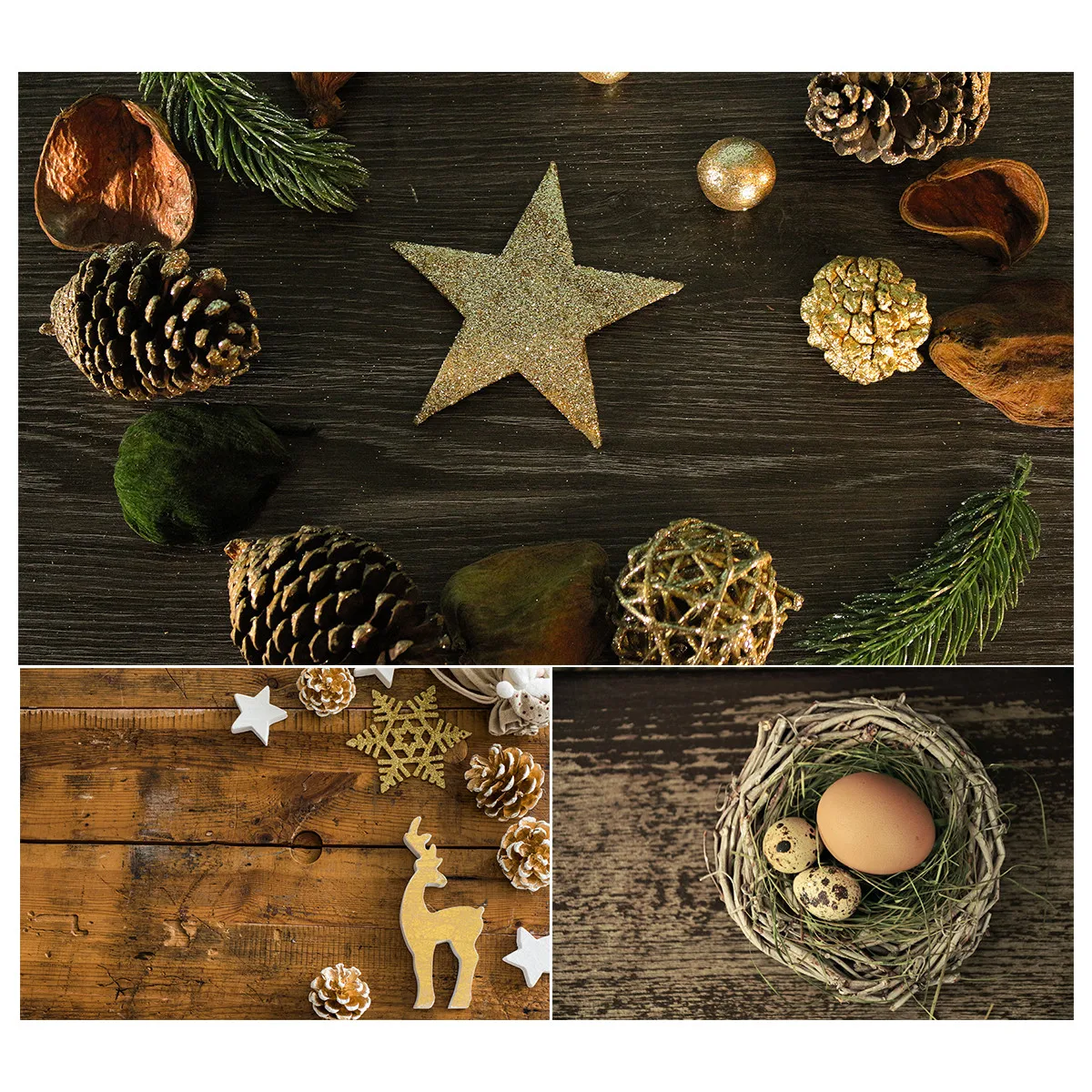 

Easter Xmas Star Deer Background Photography Photo Backdrop Vinyl Studio Prop
