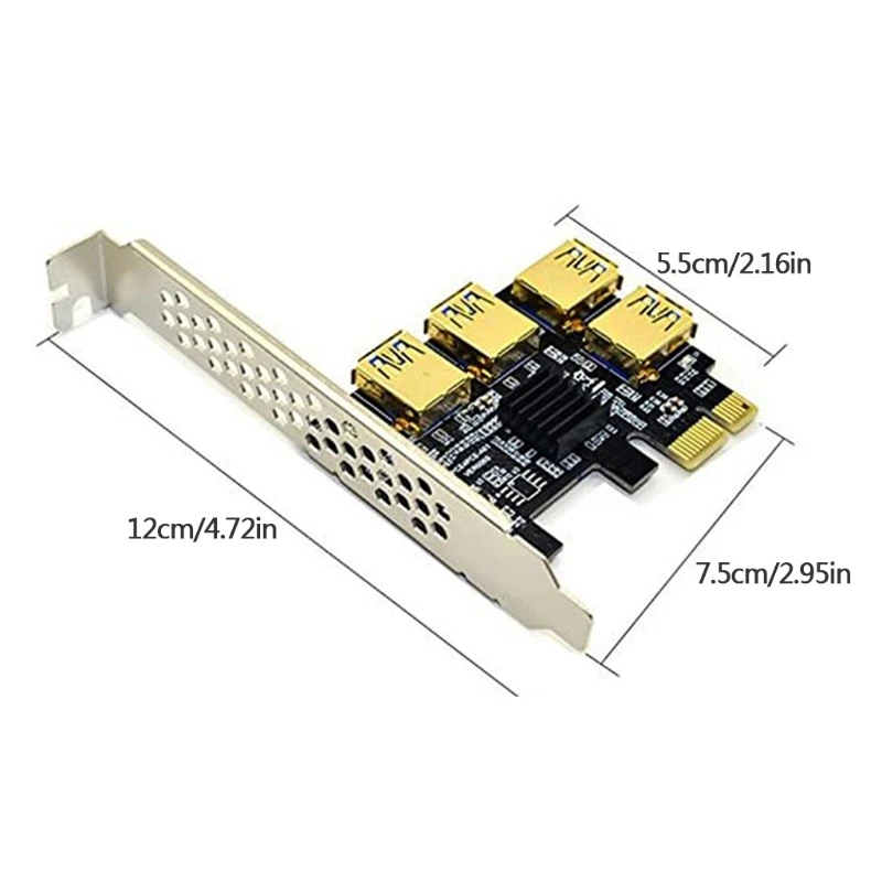 

New PCI-E Extender Adapter Card PCI-E 1x To 16x USB 3.0 Data Cable 16X Slot Bitcoin Mining Card PCI-E Adapter GPU Mining Machine