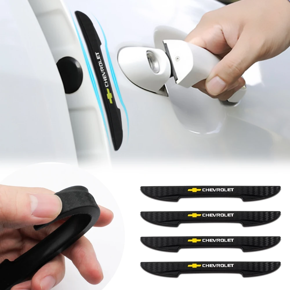 

4Pcs Car Emblem Door Edge Anti-Collision Guard Protective Bumper Crash Strip Sticker For Chevrolet Cruze Captiva Lacetti Spark