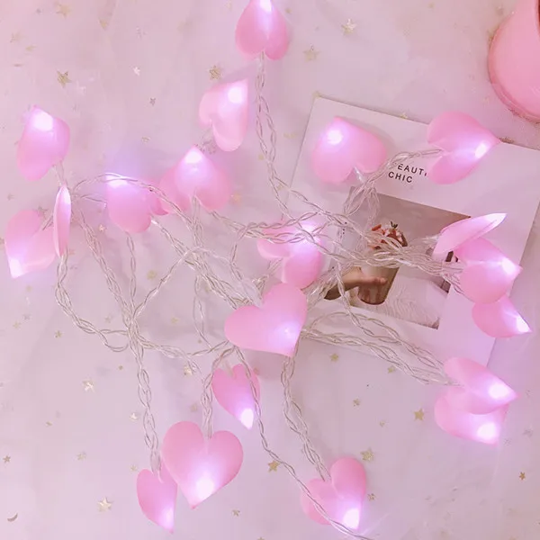 love pink LBTFA 1 м 3 м ротанговый шар светодиодный светильник гирлянда батарейный блок устройство Новогоднее Рождественское украшение Рождественские украшения для дома - Испускаемый цвет: love pink