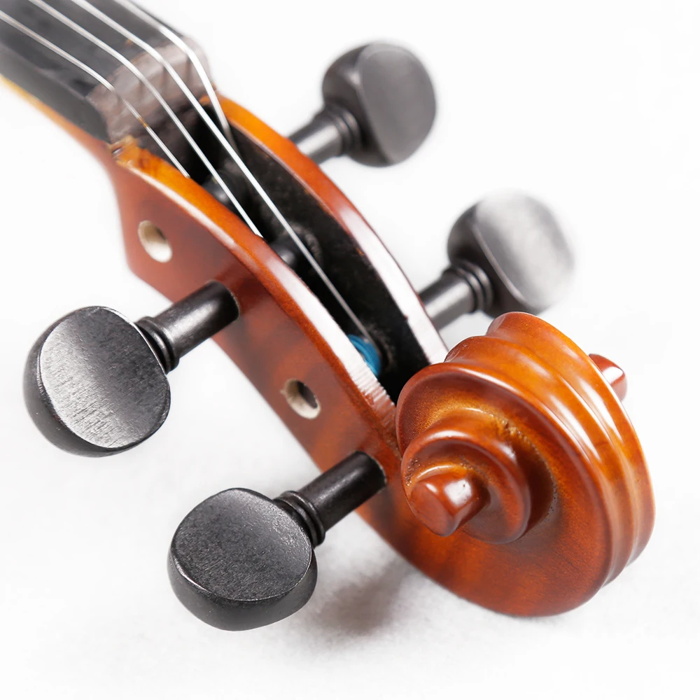 SeveAngel Solid Wood Violin 4/4 3/4 1/4 1/8 Craft Stripe Violino Fiddle Stringed Music Instrument for Beginner Students | Спорт и