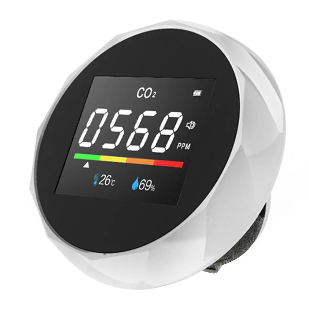 

5 in1 Multifunctional CO2 Meter Digital Temperature Humidity Sensor Tester Air Quality Monitor Carbon Dioxide TVOC HCHO Detector