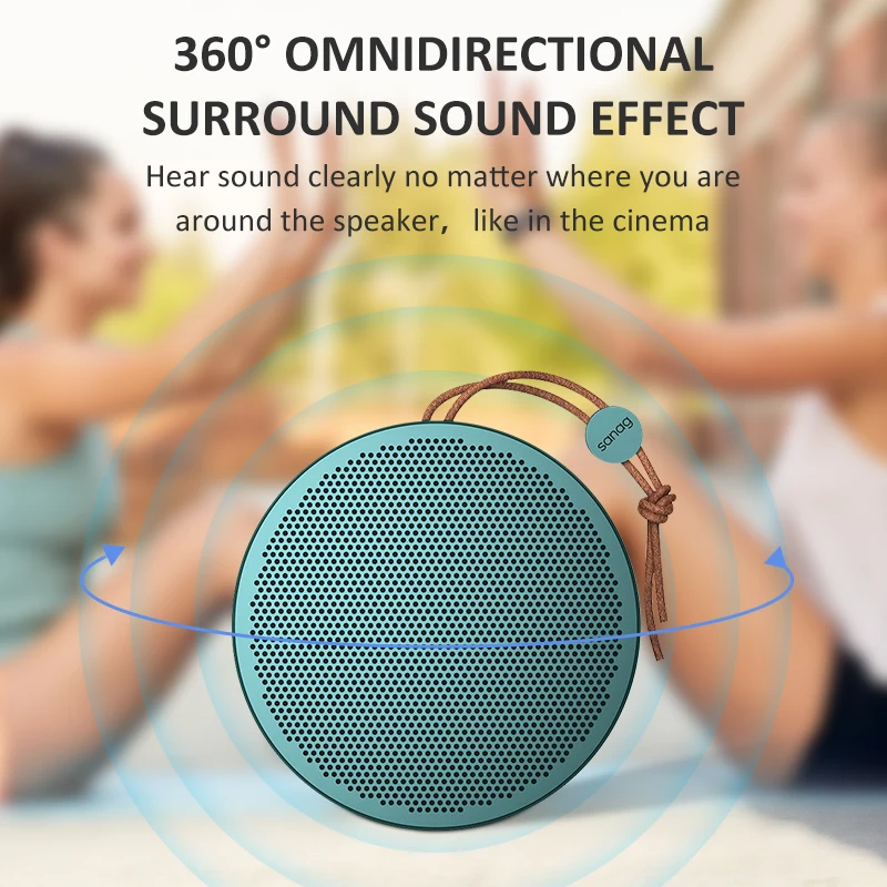 bluetoothe 5 0 speakerhuge sound with intense bassipx6 waterproofclear treblewireless hifi portable speakersupport tf card free global shipping