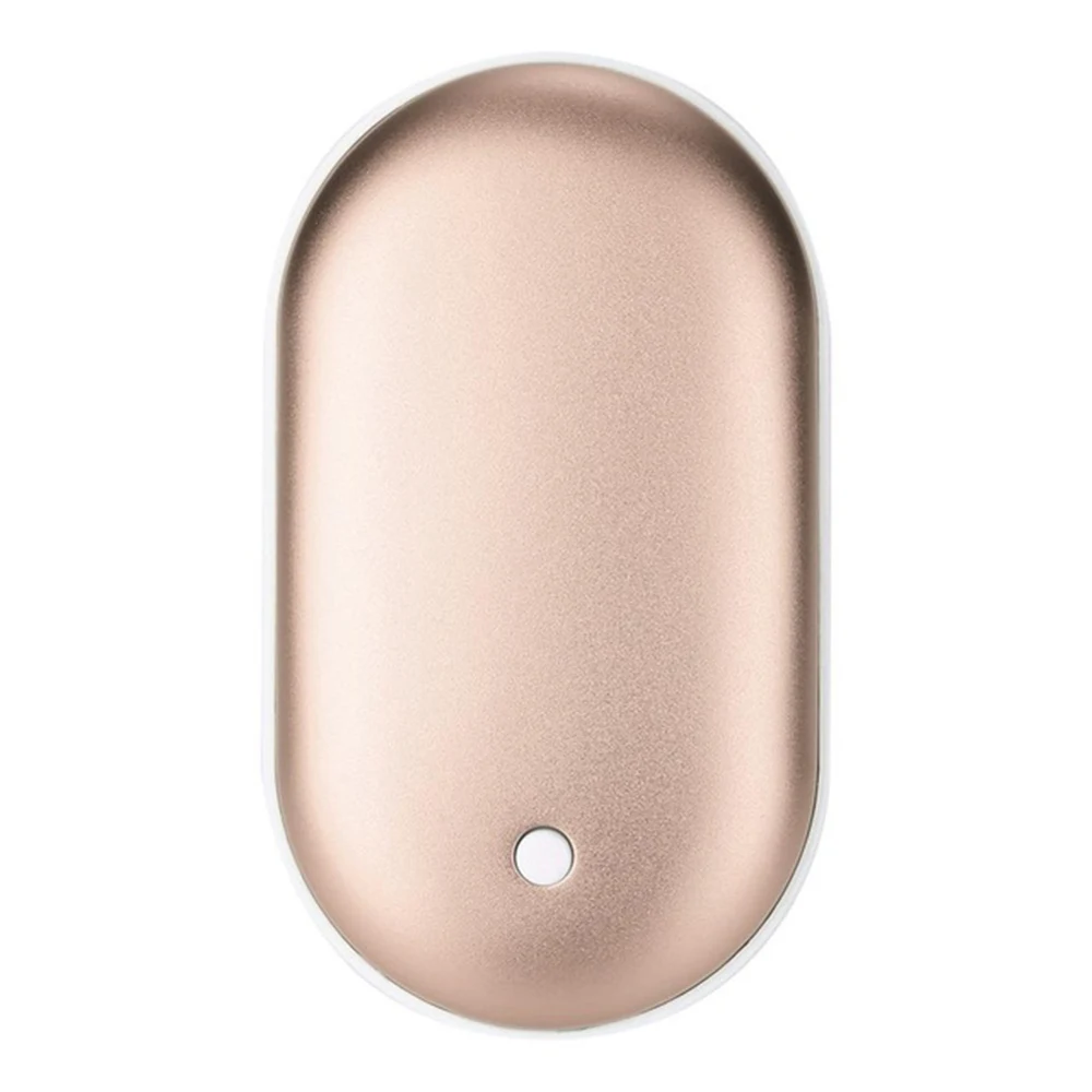 Luxury gold color mini electric heaterМини-Электрический нагреватель для рук для путешествий, долговечный удобный мини карманный нагреватель для дома, теплый продукт, милый Перезаряжаемый USB светодиодный - Цвет: Luxury gold color