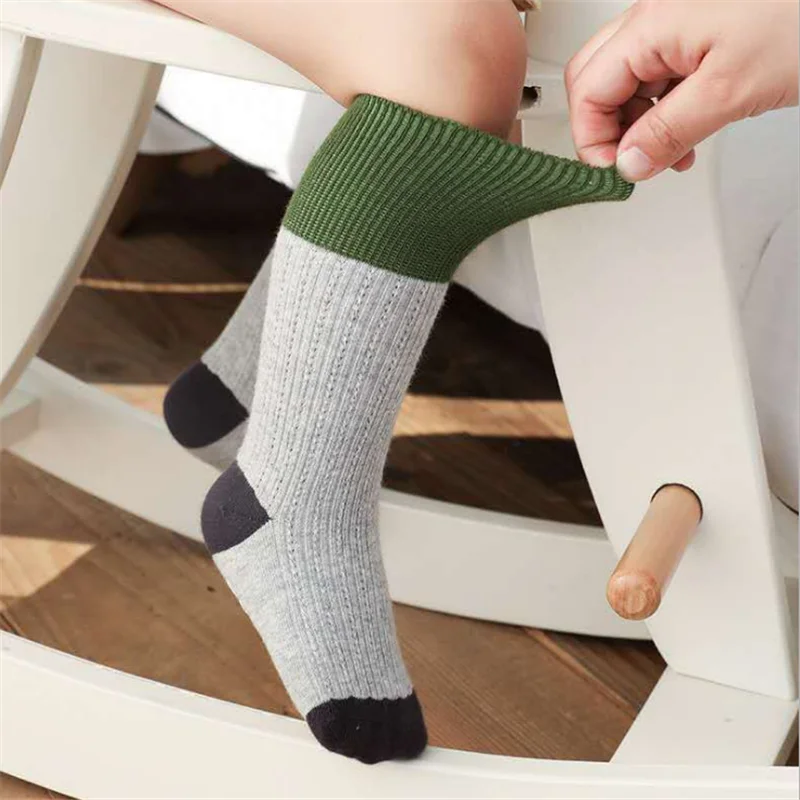 6 пар/лот носки для малышей Хлопковые гольфы маленьких девочек и мальчиков