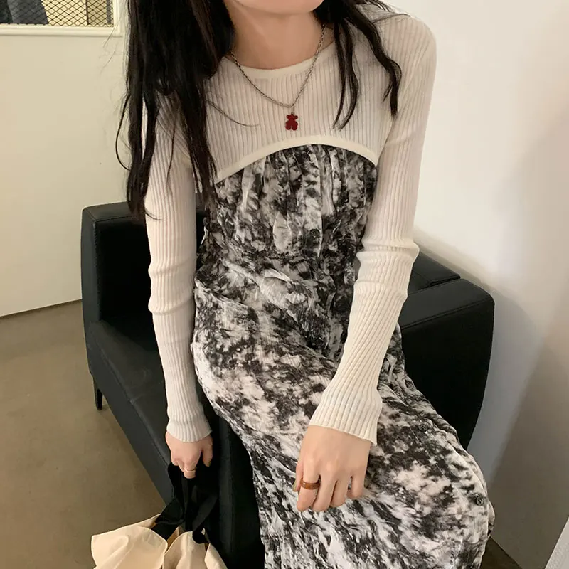 5 цветов 2020 корейский стиль Осень однотонный вязаный свитер женские короткие