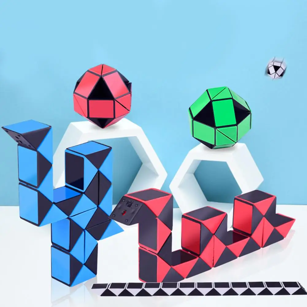 24 игрушечные блоки Детские 3D магический куб крутящаяся Логические Игрушка
