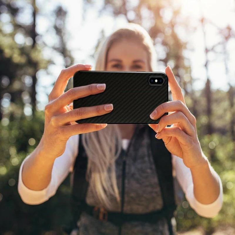 

Case With Carbon Fibre Texture Design For iPhone 6 7 8 Plus X XS XR 11 12 Pro Max Mimi Anti-Fingerprint Drop Phone Cover Case