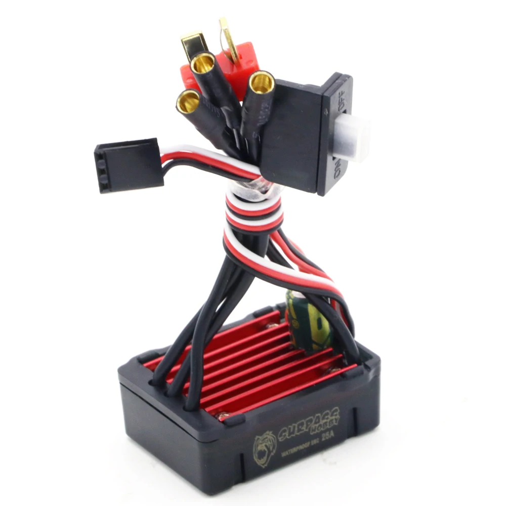 Водонепроницаемый 25A 35A 45A 60A 80A 120A 150A ESC бесщеточный, Скорость контроллер для 1/8 1/10 1/12 1/20 RC автомобиль