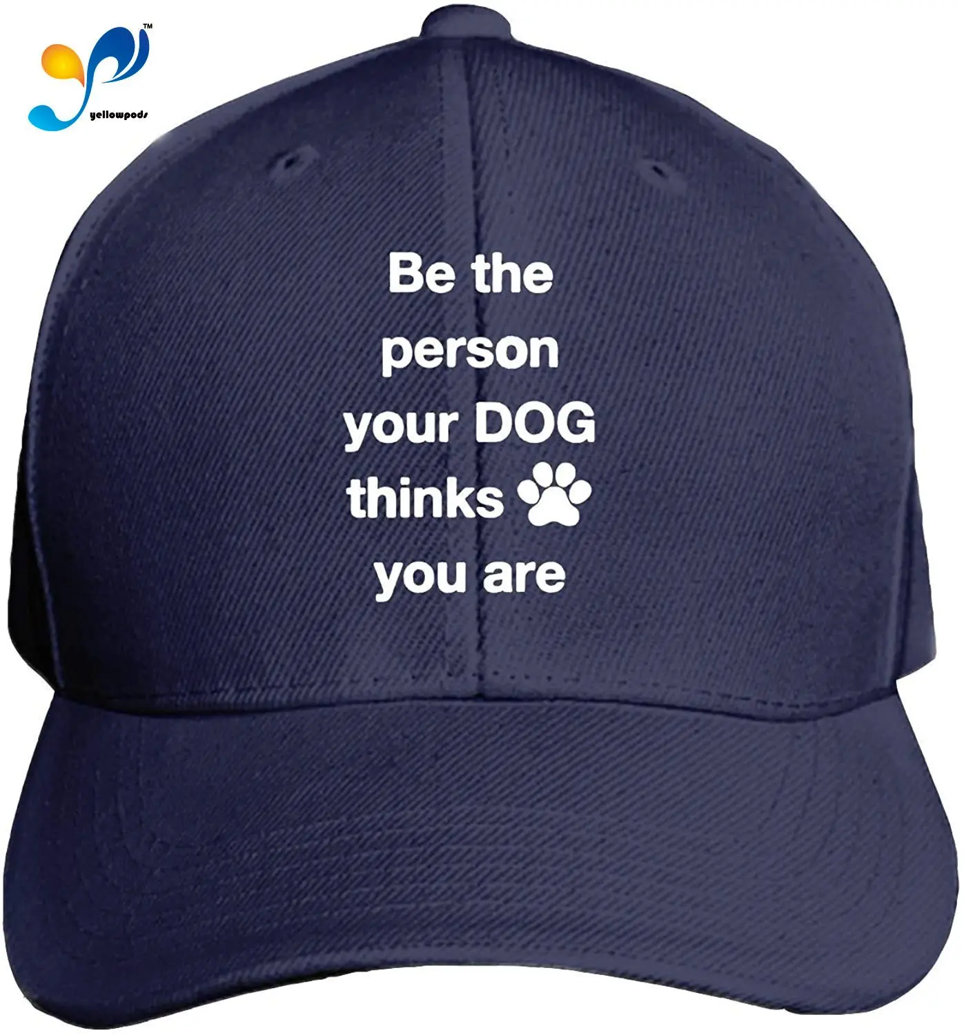 

Customized Unisex Be The Person Your Dog Thinks Your Are Trucker Baseball Cap Adjustable Peaked Sandwich Hat