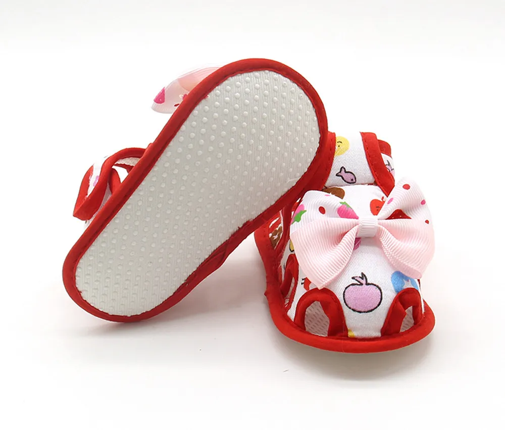 

Bowknot Infant Prewalker Soft Newborn Infant Baby Girls Summer Bow Soft Sole Toddler Anti-slip Girls Princess Shoes 2021 NEW