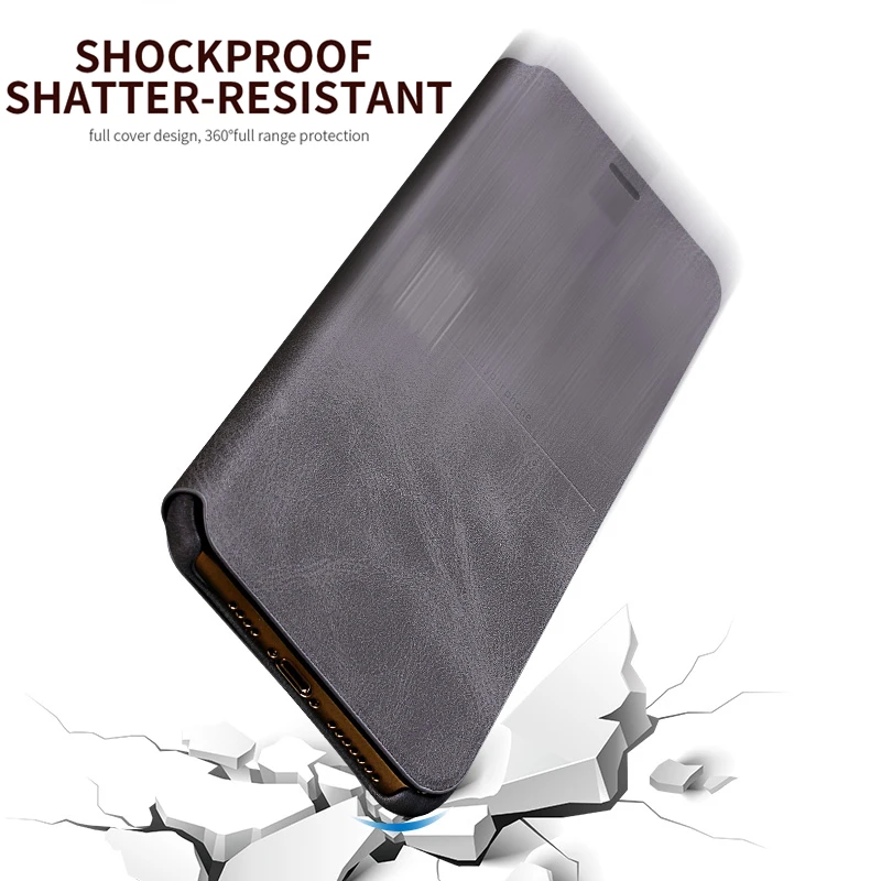 Кожаный чехол X-Level для iPhone 11 Pro Max откидная подставка держатель мягкая сенсорная