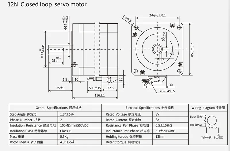 Nema 34 12N. m 8.5N.m 4.5N.m комплект шагового двигателя с замкнутым контуром Серводвигатель HBS860H+ 86HB250 86 2 фазный шаговый двигатель+ кодирующая линия