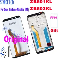 5 99 replacement for asus zenfone max pro m1 zb601kl zb602kl lcd display touch panel glass screen digitizer assembly frame