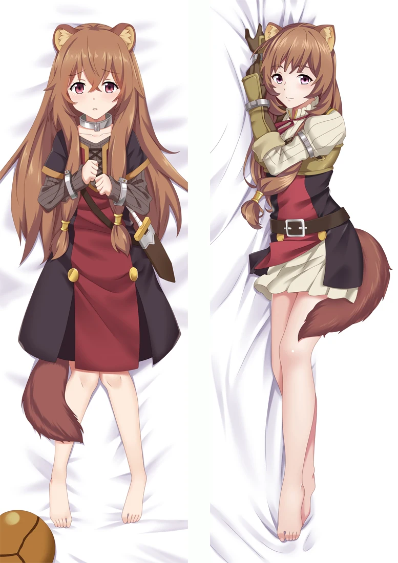 Наволочка для подушки The Rising of Shield Hero наволочка Raphtalia Moegirl на заказ постельное