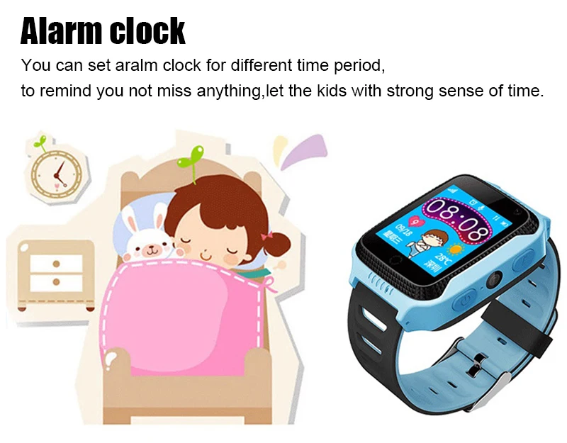 Q528 Smart Children Watch GPS With Camera Flashlight Baby Watch SOS Call Location Device Tracker For Kid Safe