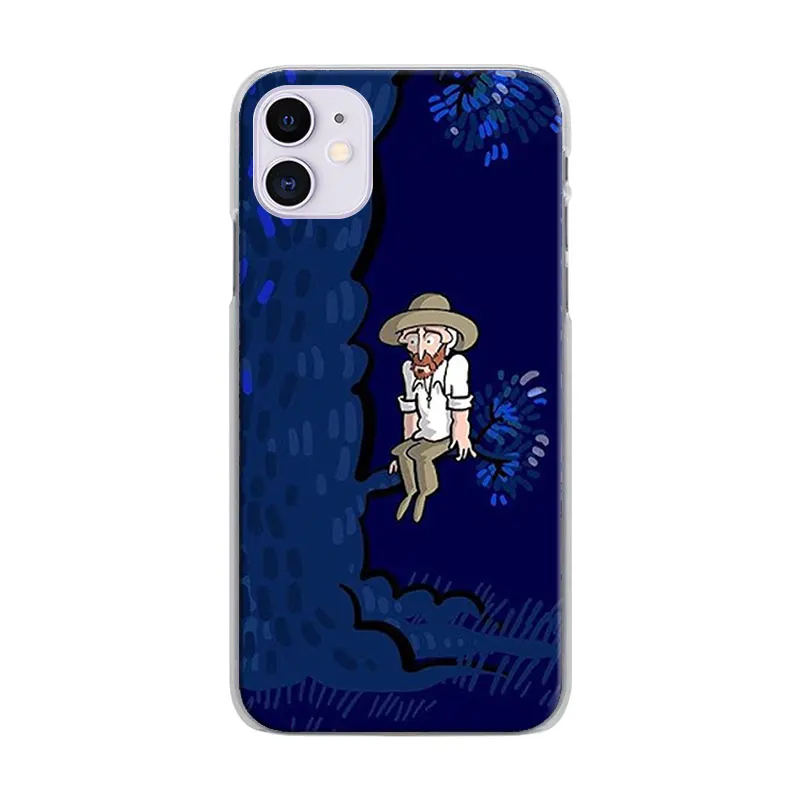 

Van Gogh Starry sky art Phone Case for iPhone 7 8 XR 11 Pro MAX SE 2020 X XS MAX 7+ 8+ 6 6s Plus 5S Hard Cover Coque