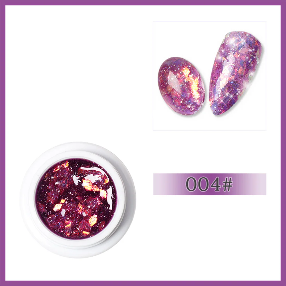 Color 04 PinPai 8g блестящие Платиновые блестки гель для ногтей Светодиодная смывка для лака Блестящий декор с блестками УФ гель лак живопись УФ-полировка - Цвет: Color 04