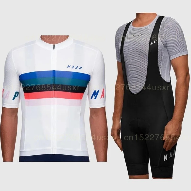 Maap одежда для велоспорта 2019 Pro Team racing короткий рукав Джерси и шорты на лямках MTB
