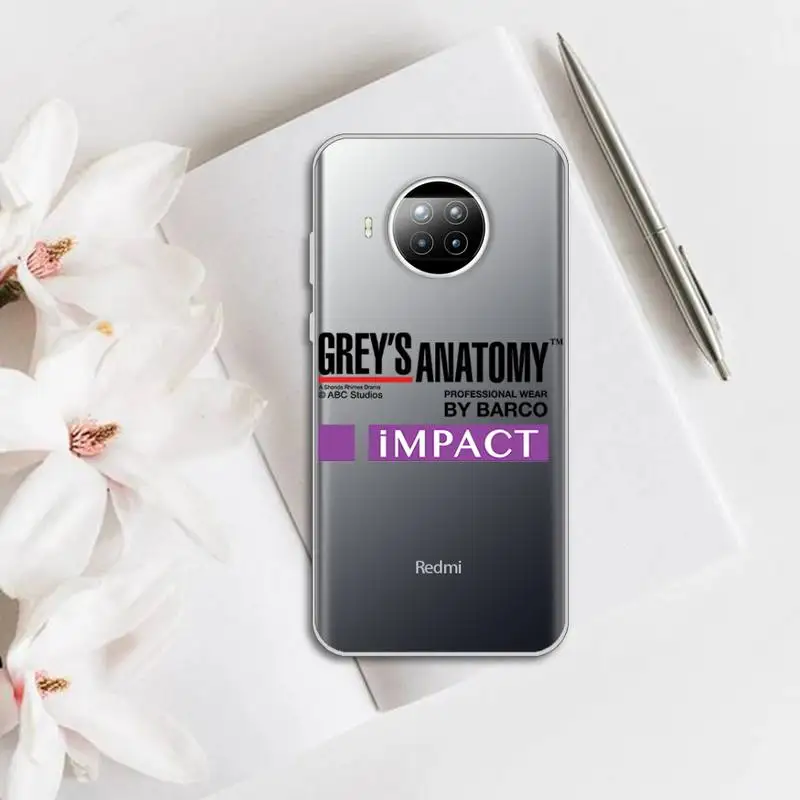 

Grey's anatomy Phone Case Transparent for Xiaomi mi Redmi note 10 t 8 9 pro lite 11 Samsung S 8 9 10 20
