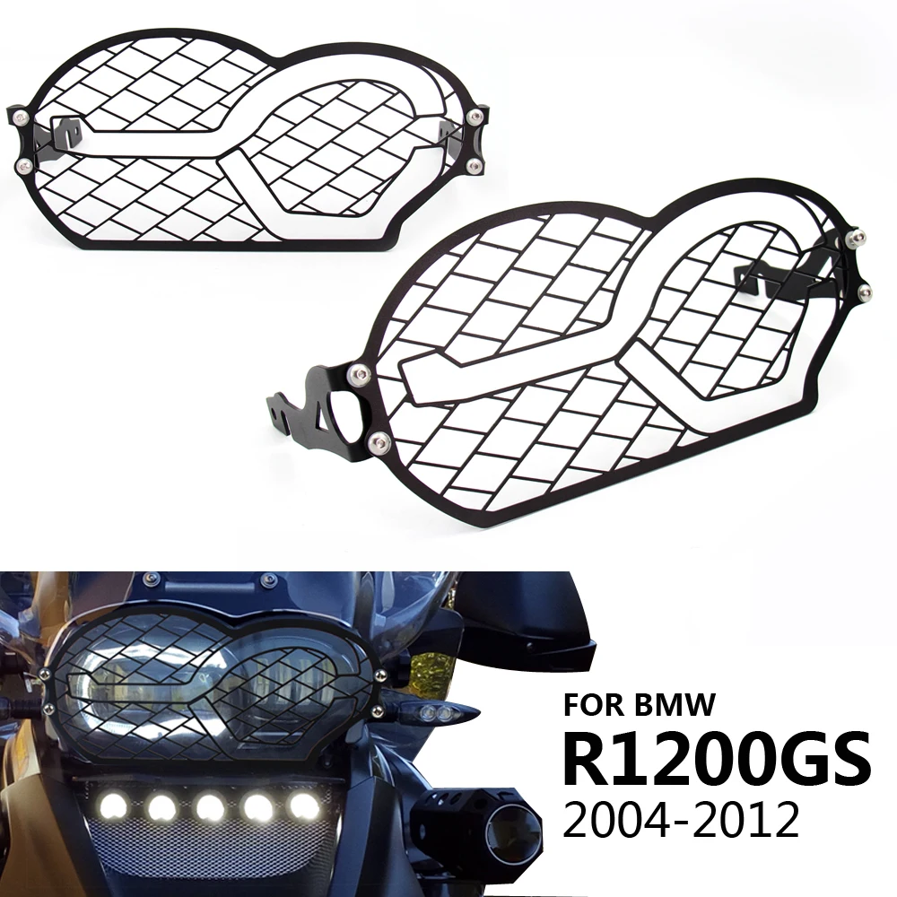 Для мотоциклов BMW R1200GSA R 1200 GS R1200GS Adv 2004-2012 защита фар из нержавеющей стали Защитная