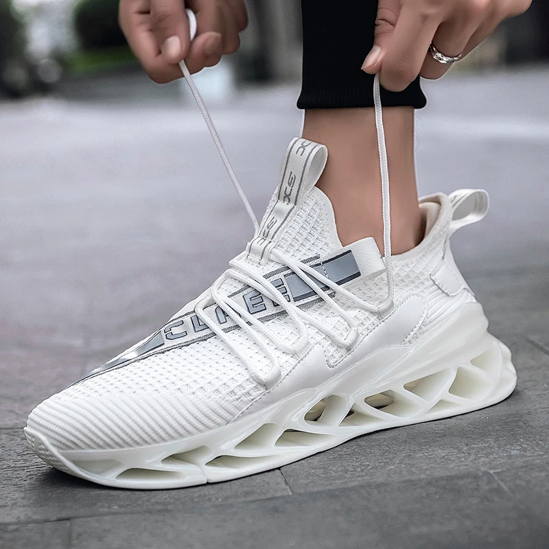 

New Outdoor Men Free Running For Men Jogging Walking Sports Shoes High-quality Lace-up Athietic Breathable Blade Sneakers