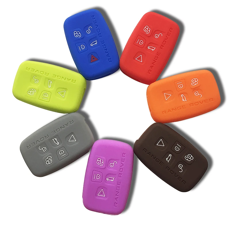 Силиконовый чехол для автомобильного ключа Land Rover Freelander 2 Range Velar 2020 Discovery Sport 2019 Vogue