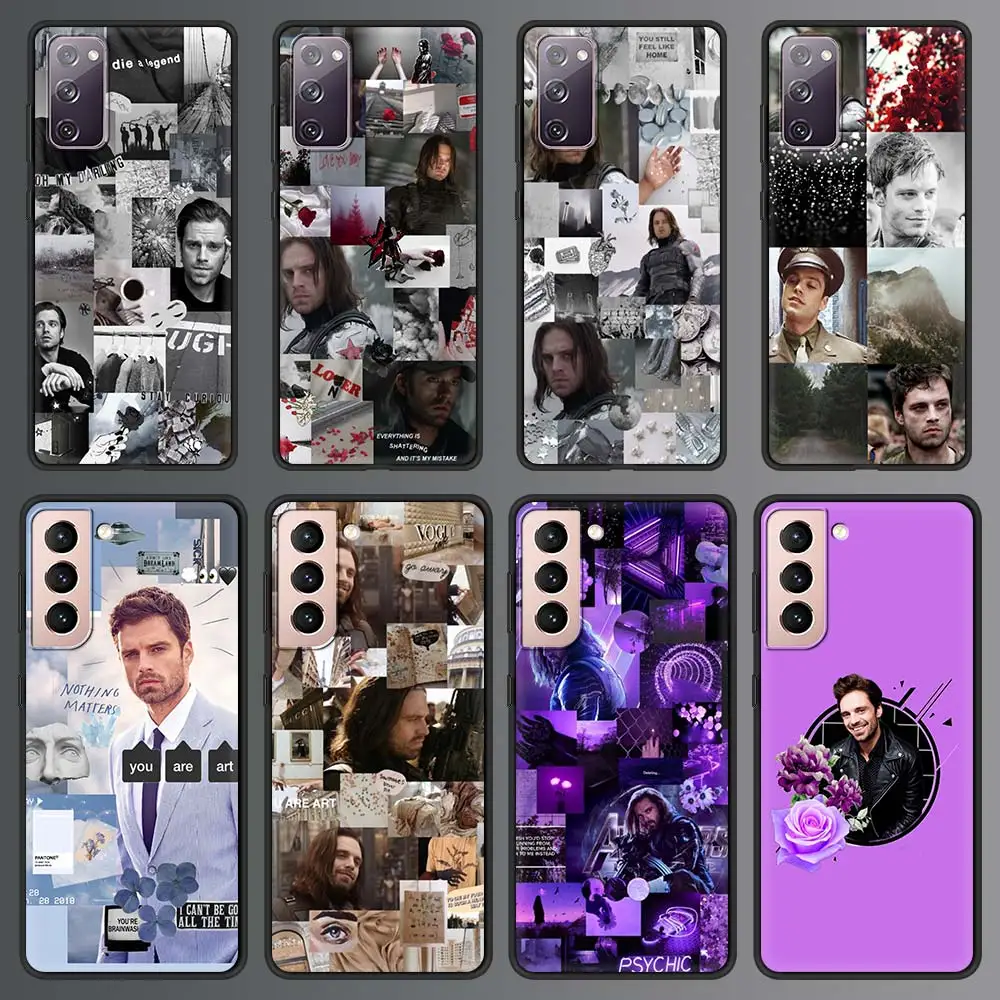 

Sebastian Stan Bucky Barnes Phone Case For Samsung Galaxy S20 FE S10 Plus S21 Ultra 5G S10e S8 S9 Plus S7 Edge Silicone Cover
