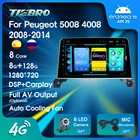 Автомобильный радиоприемник 2DIN Android 5008 для Peugeot 4008 3008 2008 2014-Автомобильный мультимедийный радиоприемник стерео Android автомобильный Carplay DSP 4G