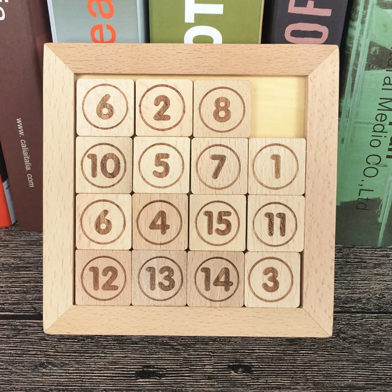 Фото Классическая деревянная головоломка в клеточку IQ Mind Головоломка для взрослых