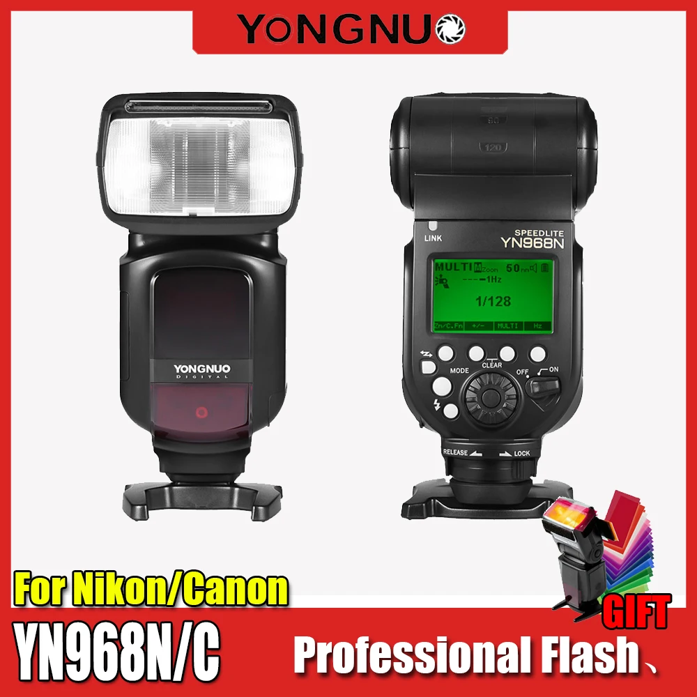 YONGNUO YN968N Вспышка Speedlite для Canon Nikon DSLR совместимый с YN622N YN560 Беспроводной ttl 1/8000