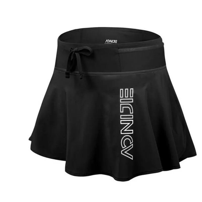 

AONIJIE Quick Dry Sports Skirt Women Female Pantskirt With Lining Invisible For Outdoor Trail Running Tennis Badminton Gym