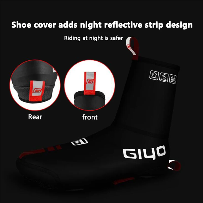 

Bicycle Shoe Covers Glossy Non-Slip Polyester Covers For Shoes Outdoor Sport Cycling Shoe Covers Protectors Bike Equipment