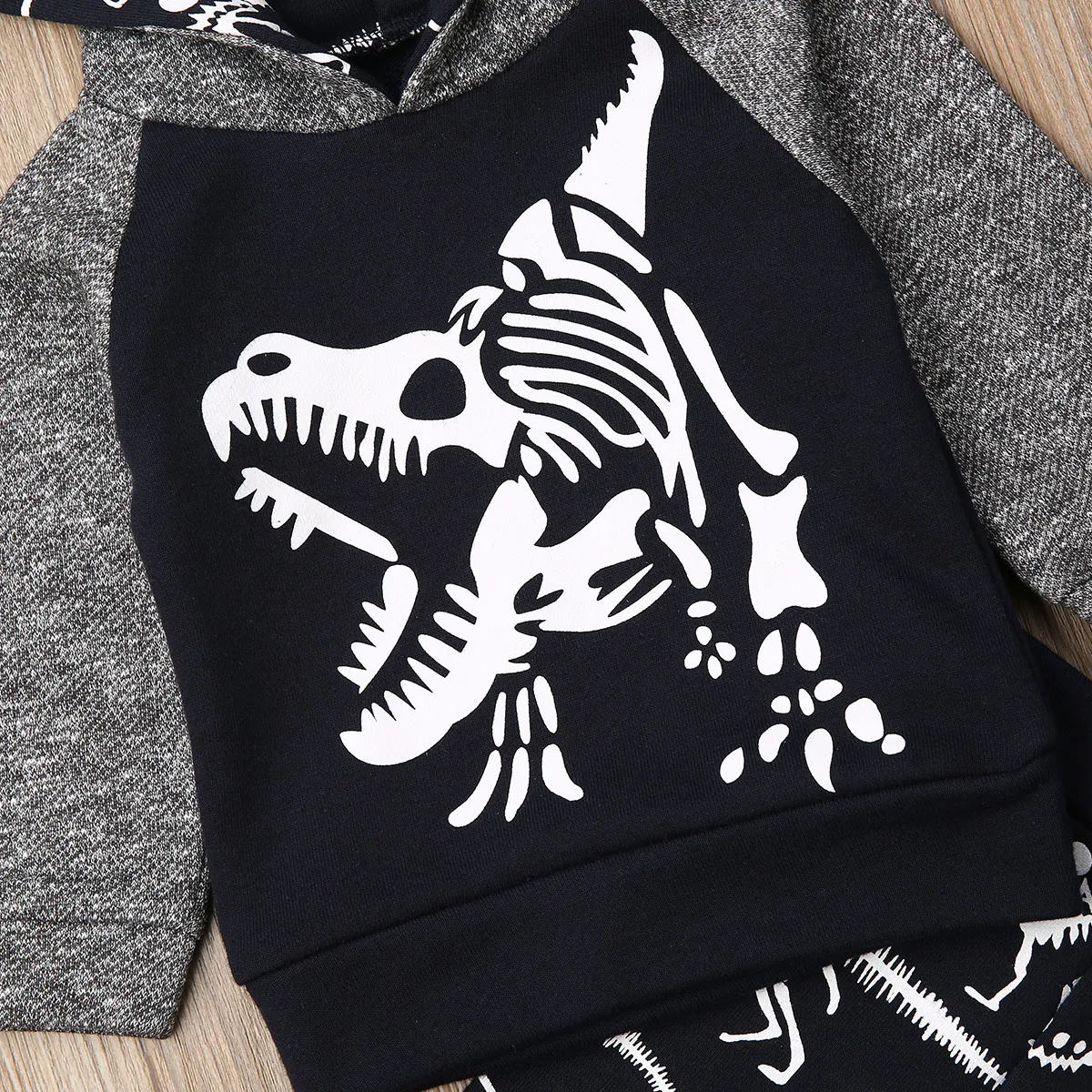 Pudcoco Boy Set Casual Toddler Baby Kids Hooded Tops Pants 2Pcs Outfits Clothes Cartoon Dinosaur Print 0-4T Tracksuits | Детская одежда