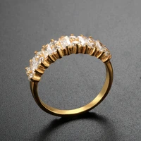zmfashion luxury fashion luxury cubic zirconia wedding rings for women square stone party jewelry