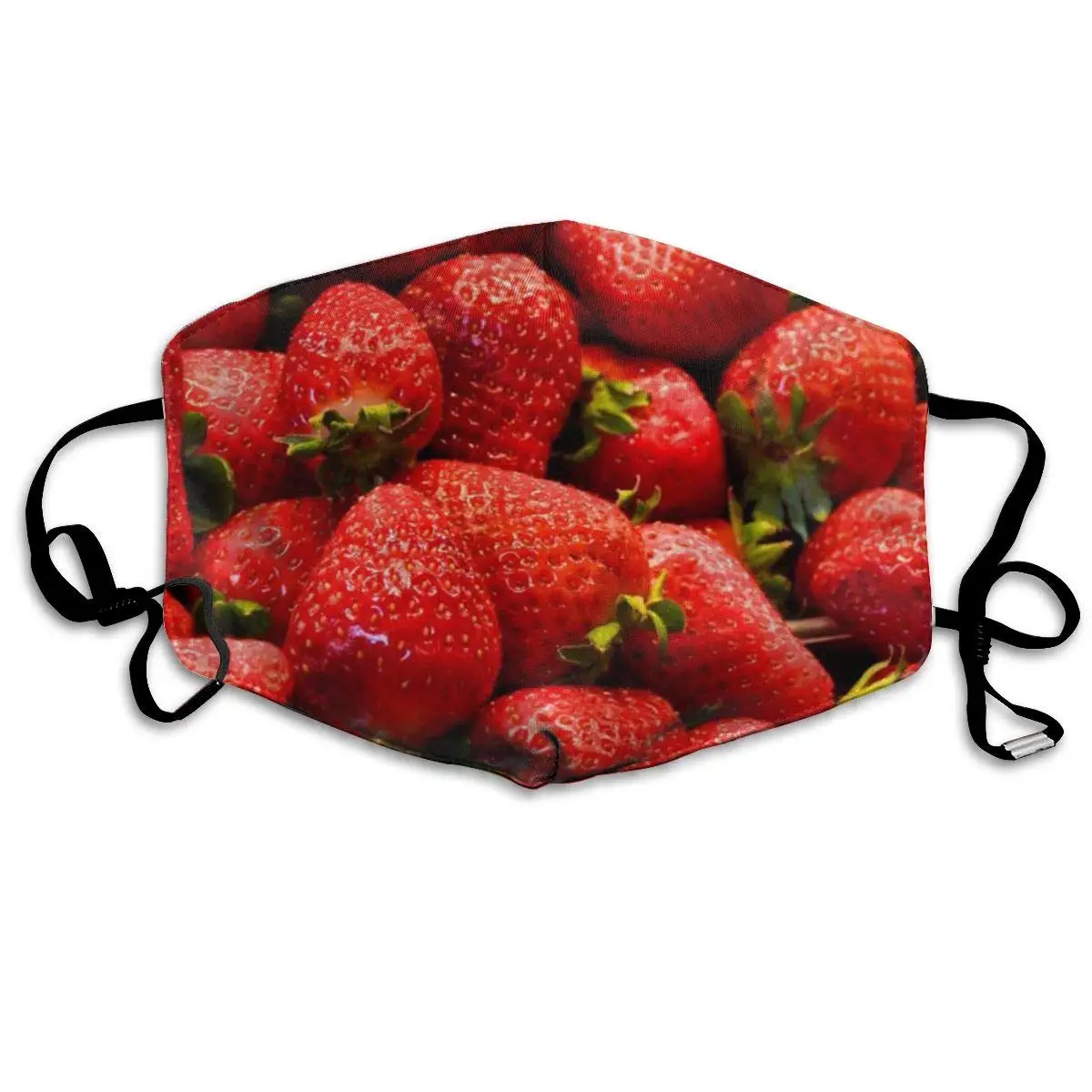

Mouth Mask Red Strawberry Print Masks - Breathable Adjustable Windproof Mouth-Muffle, Camping Running for Women and Men