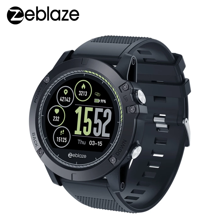 Zeblaze VIBE 3 HR ips цветной дисплей спортивные Смарт-часы монитор сердечного ритма IP67