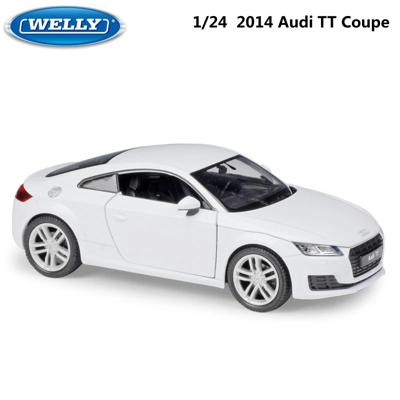 WELLY литая в масштабе 1:24 модель автомобиля 2014 Audi TT Coupe игрушечный автомобиль из