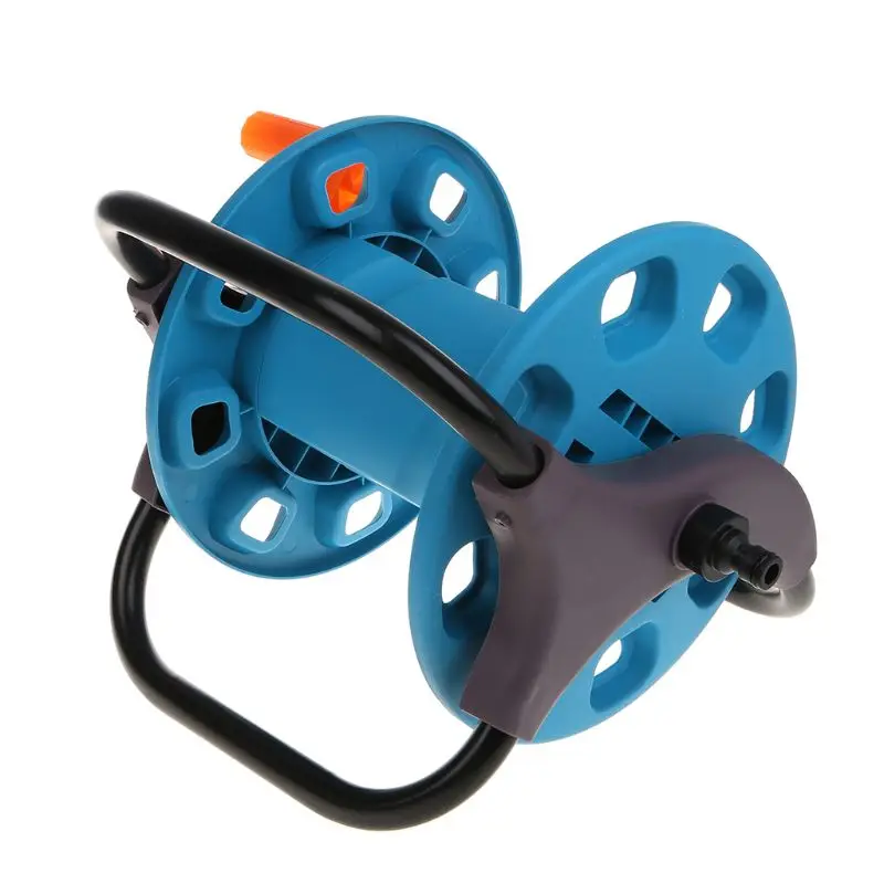 Portable Garden 25M Water Hose Reel Cart Storage Rack Holder Winding Waterpipe Bracket Shaking Tools L4MF | Дом и сад