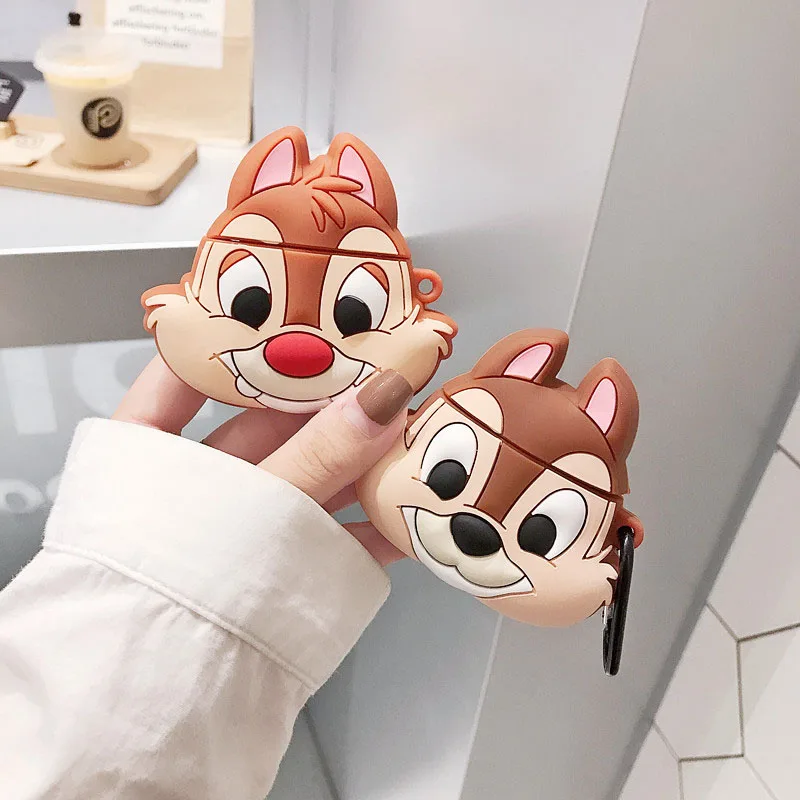 3D Япония игрушка история чип N Дейл милый мультфильм силиконовый наушник чехол для Apple Airpods защита наушников крышка сумка