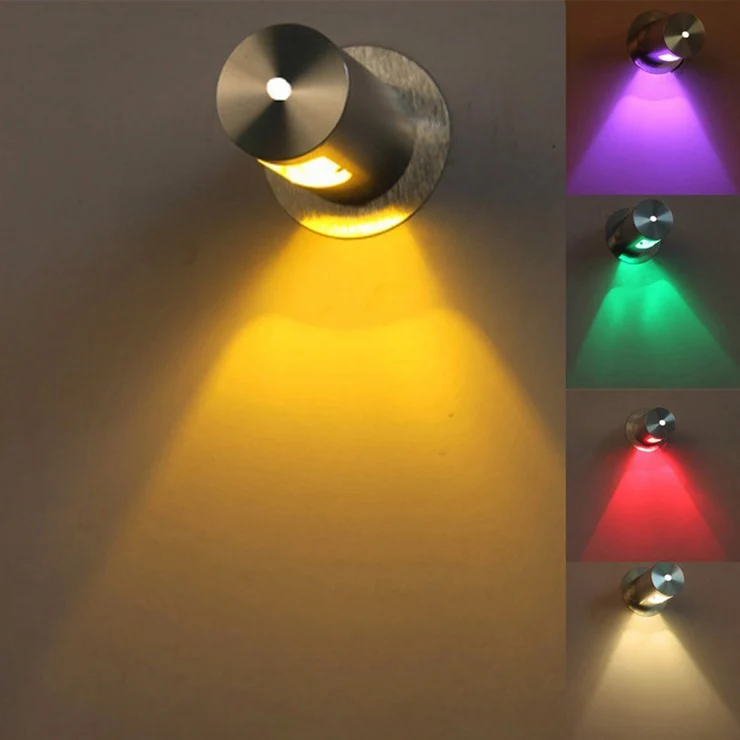 Dimmable/N 3W светодиодный настенный светильник лампа установленная заподлицо